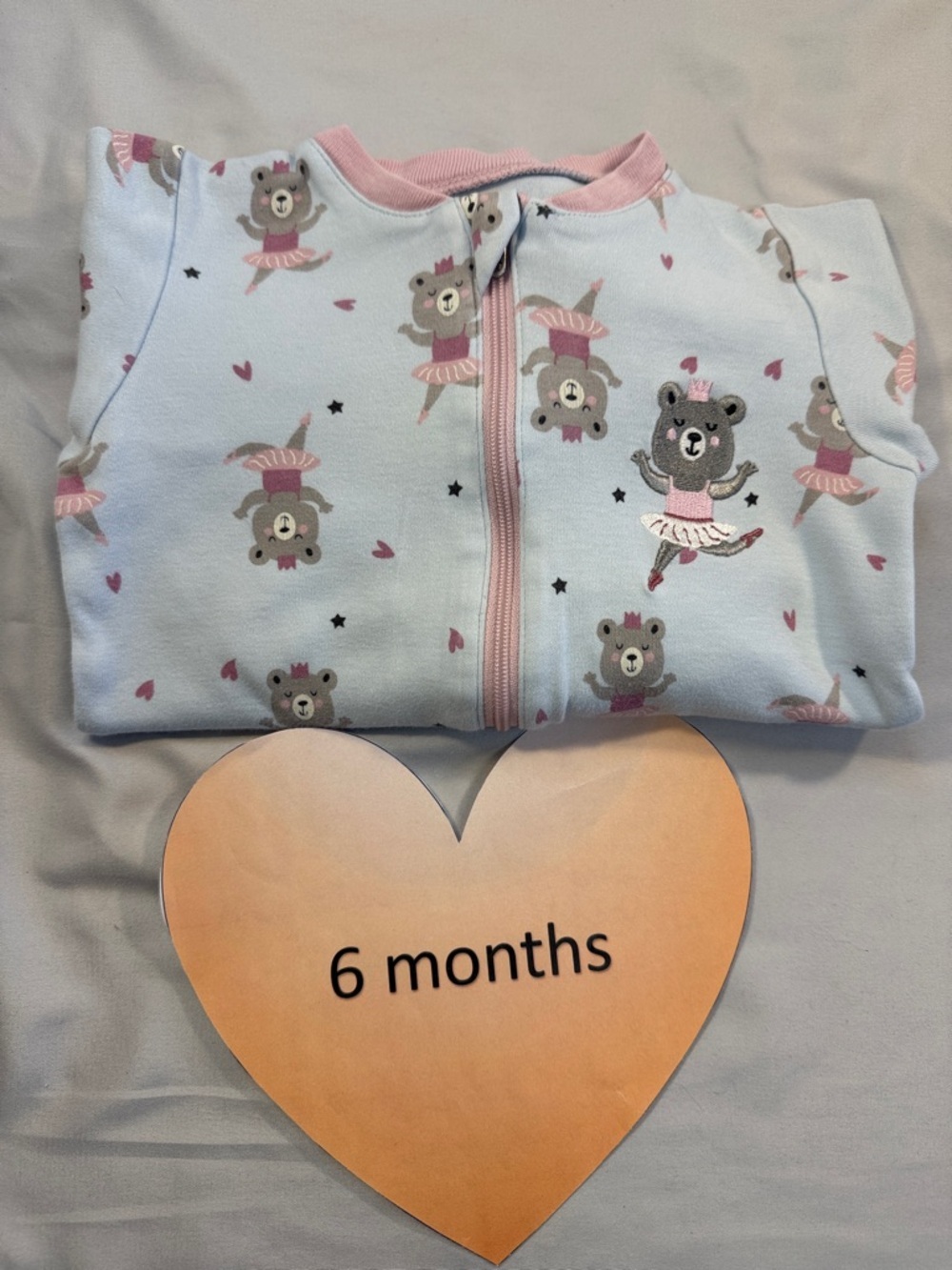 Tuffy - Auction Exclisive Blue and Pink sleeper with ballerina Bunny design